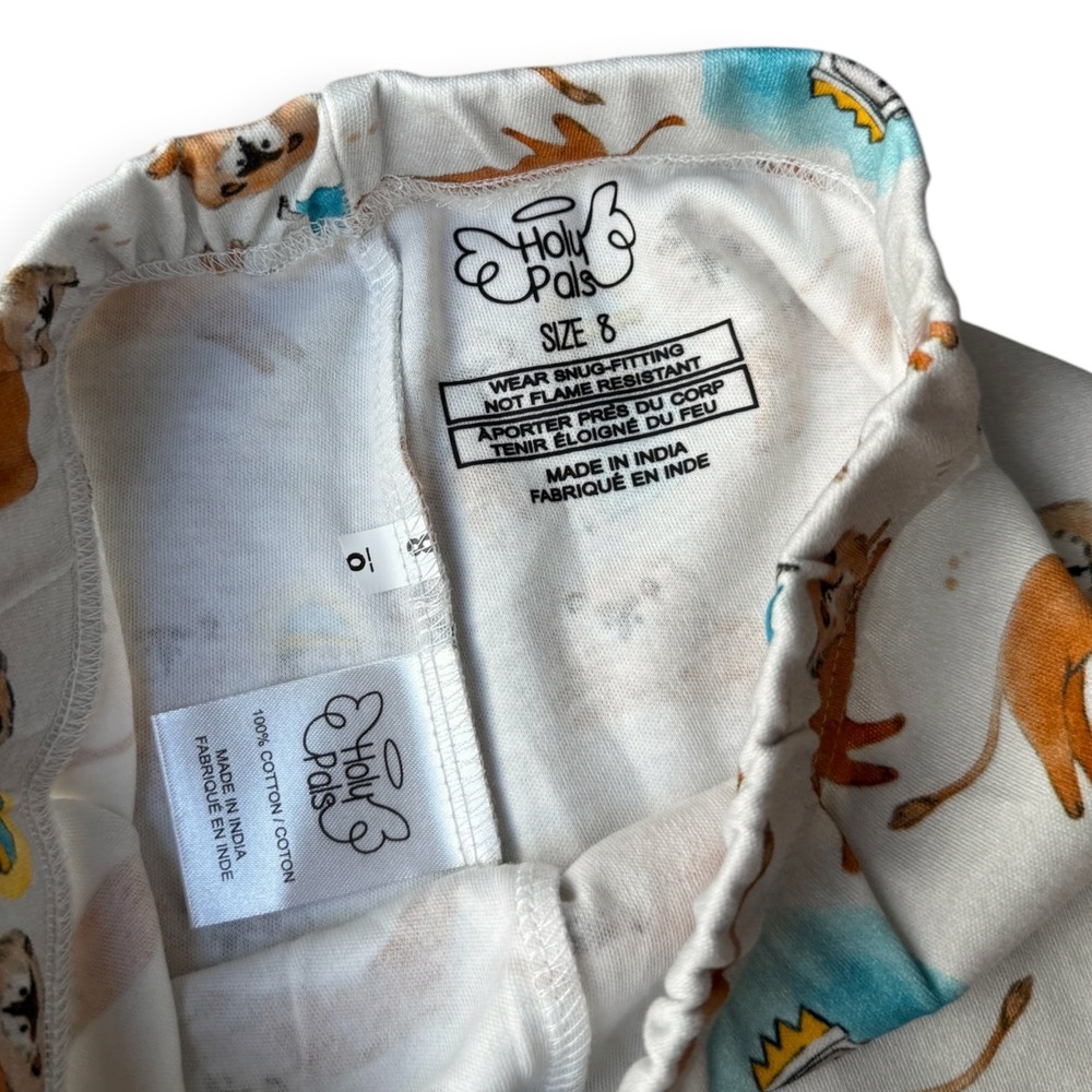 Holy Pals Kids Daniel and the Lions Den Pajama Set Size 8 Blue Cotton 2pc NEW - Picture 7 of 7